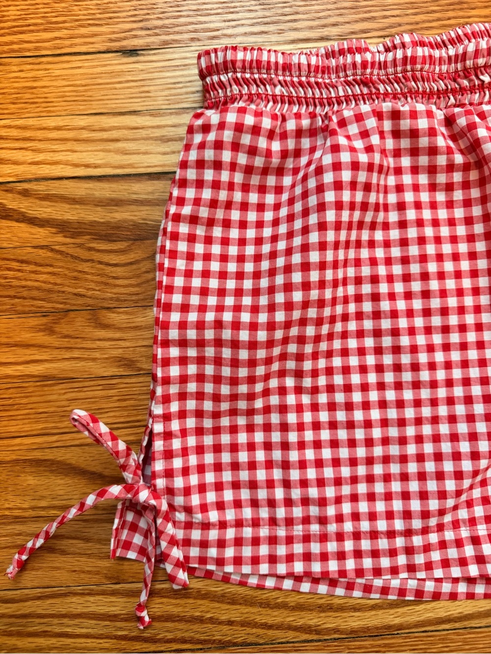 Wild Fable Red Gingham Elastic-Waist Shorts - Picture 6 of 10